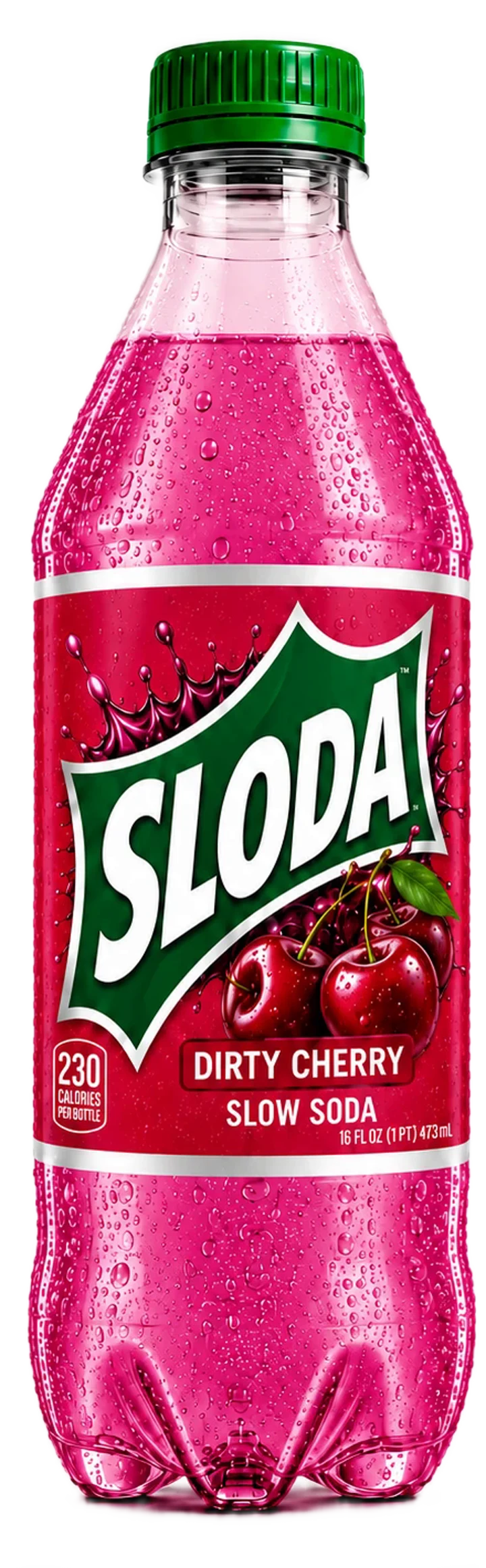Sloda Dirty Cherry bottle